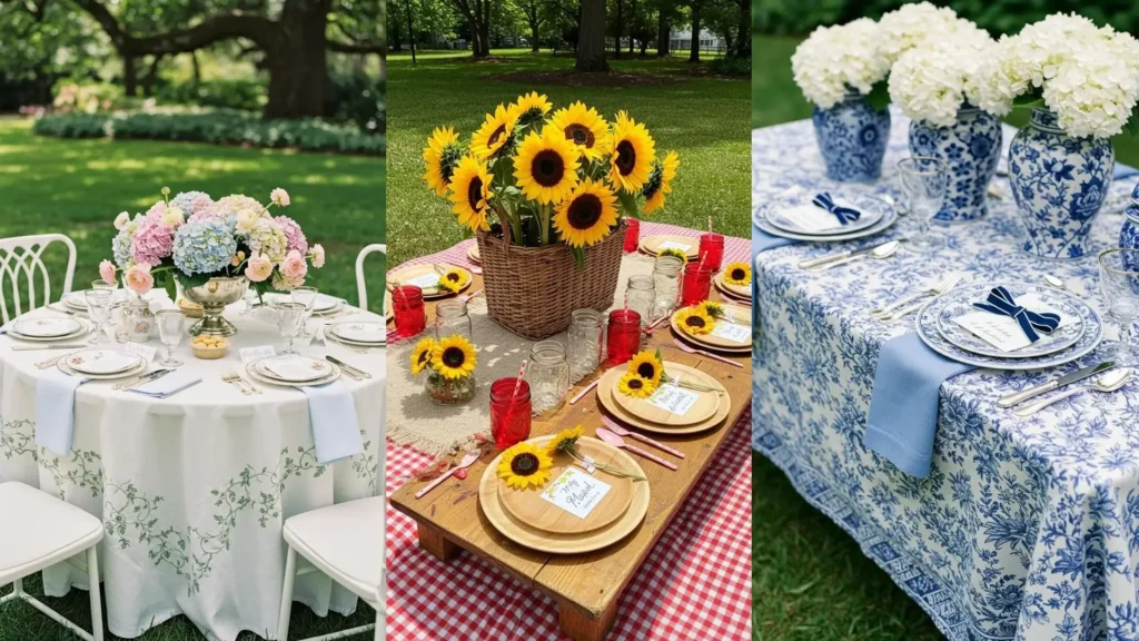 Mother's Day tablescape ideas featuring soft blooms, garden touches, and handwritten place cards for stylish party styling.